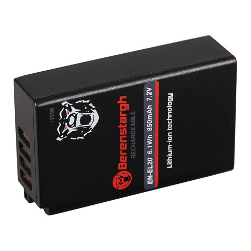 Nikon EN-EL20 Berenstargh  Prémium fényképezőgép akkumulátor (12706)