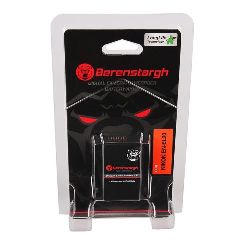 Nikon EN-EL20 Berenstargh  Prémium fényképezőgép akkumulátor (12706)