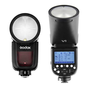  Godox V1C körfejes Li-Ion akkus rendszervaku Canon digitális fényképezőgépekhez