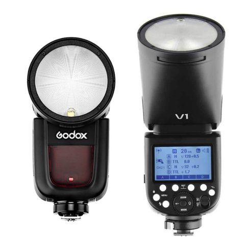 Godox V1C körfejes Li-Ion akkus rendszervaku Canon digitális fényképezőgépekhez