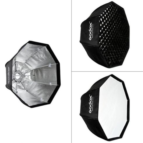 Godox SB-GUE120  ernyőként nyitható 8 szögletű softbox méhsejtráccsal