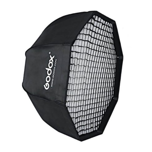 Godox SB-GUE120  ernyőként nyitható 8 szögletű softbox méhsejtráccsal