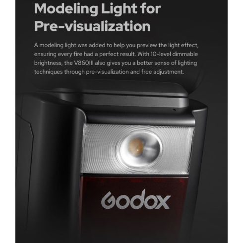 Godox Ving V860IIIC Li-Ion akkus rendszervaku Canon digitális fényképezőgépekhez