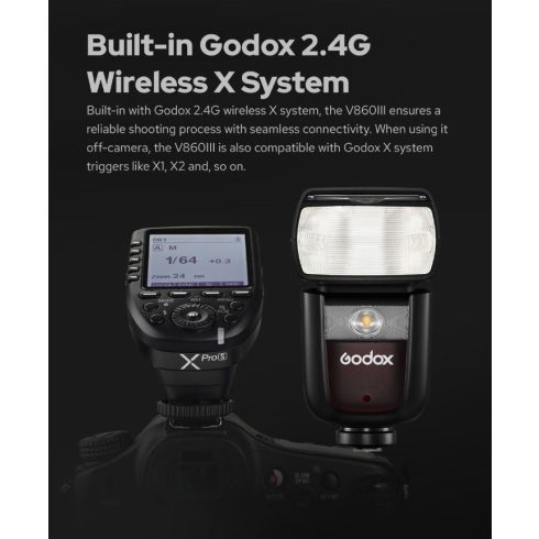 Godox Ving V860IIIC Li-Ion akkus rendszervaku Canon digitális fényképezőgépekhez