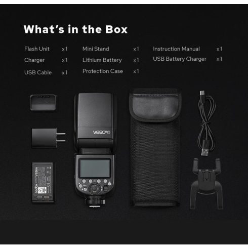 Godox Ving V860IIIC Li-Ion akkus rendszervaku Canon digitális fényképezőgépekhez