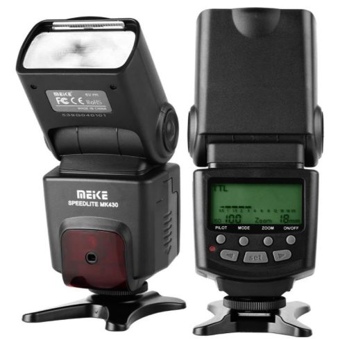 Meike MK-430N TTL rendszervaku Nikon digitális fényképezőgépekhez