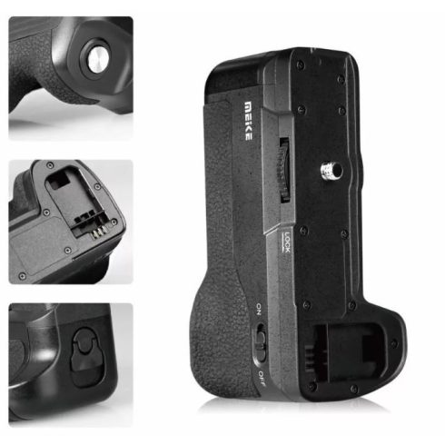 Meike MK-A6300 PRO Portrémarkolat Sony A6000/6100/6300/6400 fényképezőgéphez, Távirányítóval