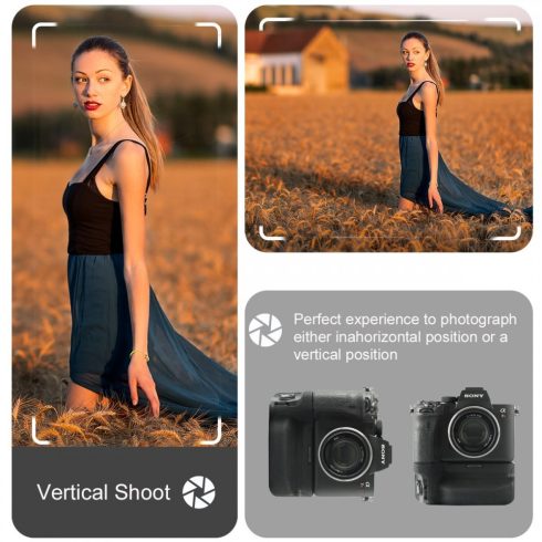 Meike MK-A7 R IV és RV Portrémarkolat Sony A7IV, A7M4, A7R4, A9II digitális fényképezőgépekhez, VG-C4EM