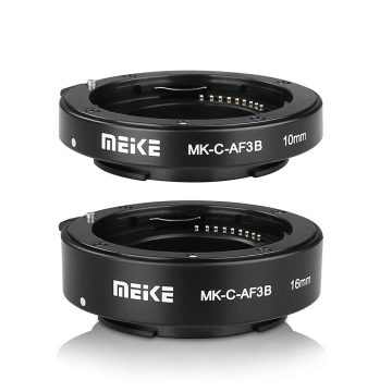   Meike MK-C-AF3-B makro közgyűrűsor Canon EOS M rendszerű MILC fényképezőgépekhez