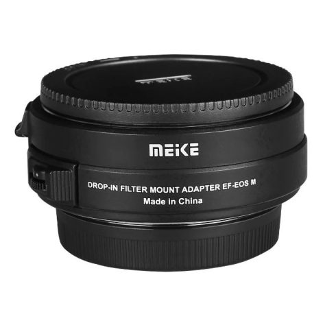 Meike MK-EFTM-C adapterCanon EOS M bajonettes gépekhez és  Canon EF/EF's objektívekhez, beépített szűrőrendszerrel