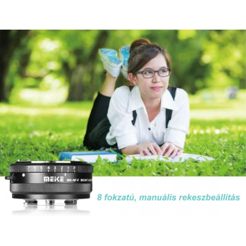 Meike MK-NF-F manuális vázadapter Fuji X bajonettes milc gépekhez és Nikon objektívekhez