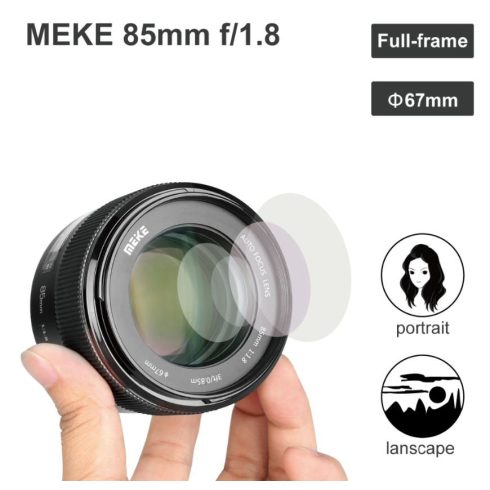 Meike 85 mm F/1.8  AF objektív Canon full-frame/APSC fényképezőgépekhez