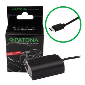   Panasonic DMW-BLK22 dummy akkumulátor adapter USB-C bemenettel (9416)