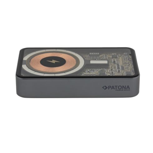 Patona Clear 3.0 átlátszó 10.000 mAh-s, wireless powerbank (9992)