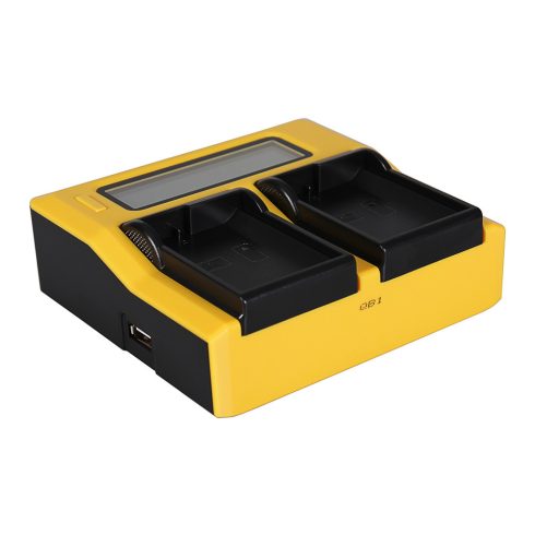 Nikon EN-EL15 Patona dupla lcd kijelzős fényképezőgép akkumulátor töltő (7624)