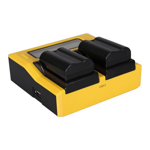 Nikon EN-EL15 Patona dupla lcd kijelzős fényképezőgép akkumulátor töltő (7624)