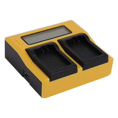 Nikon EN-EL25 Patona dupla lcd kijelzős fényképezőgép akkumulátor töltő (7704)