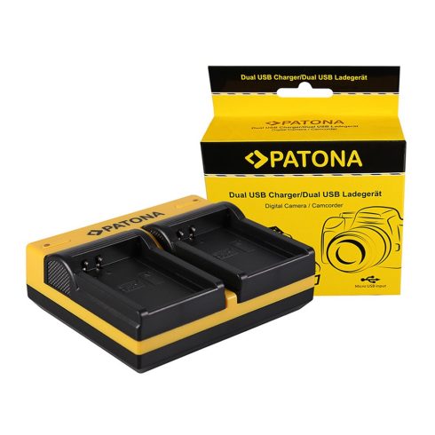 Olympus PS-BLN-1 Patona dupla USB-s fényképezőgép akkumulátor töltő (191649)