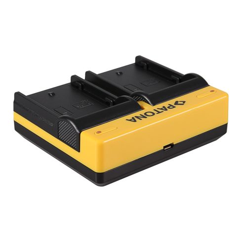 Panasonic DMW-BLF19 Patona dupla USB-s fényképezőgép akkumulátor töltő ( 191656)