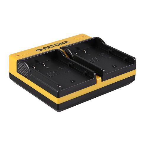 Panasonic DMW-BLF19 Patona dupla USB-s fényképezőgép akkumulátor töltő ( 191656)