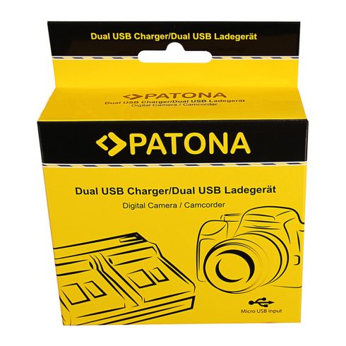 Canon LP-E8 Patona dupla USB-s fényképezőgép akkumulátor töltő (191574)