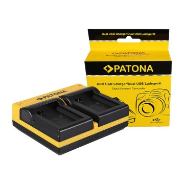   Sony NP-FW50 Patona dupla USB-s fényképezőgép akkumulátor töltő (191580)