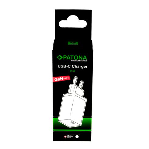 PATONA Premium GaN PD65W Adapter 1xUSB-C PD3.0 QC3.0 (2643)
