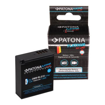   Panasonic DMW-BLG10, DMW-BLE9 Patona Platinum fényképezőgép akkumulátor (1286)