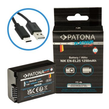   Nikon EN-EL25 Patona PLATINUM USB C fényképezőgép akkumulátor (1398)