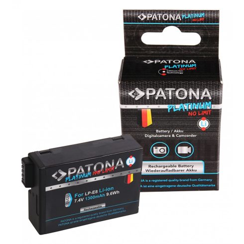 Canon LP-E8 Patona PLATINUM fényképezőgép akkumulátor (1310)