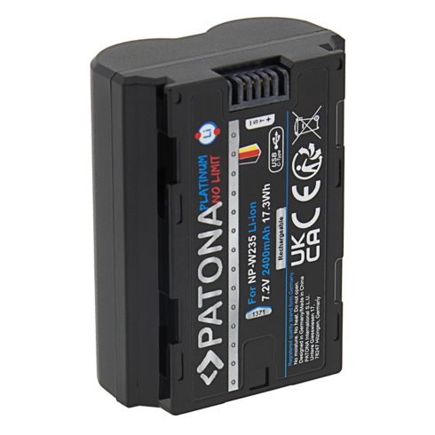 Fuji NP-W235 Patona Platinum USB-C fényképezőgép akkumulátor (1371)