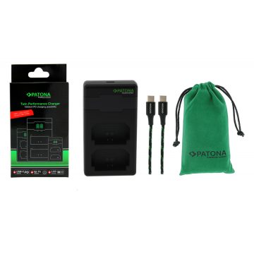   Nikon EN-EL15 Patona Premium Twin dupla okostöltő akkumulátorokhoz (161965)