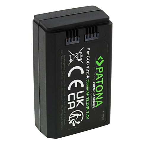 PATONA PREMIUM VB26A  akkumulátor Godox V1 és 850_860 vakuhoz (1393)