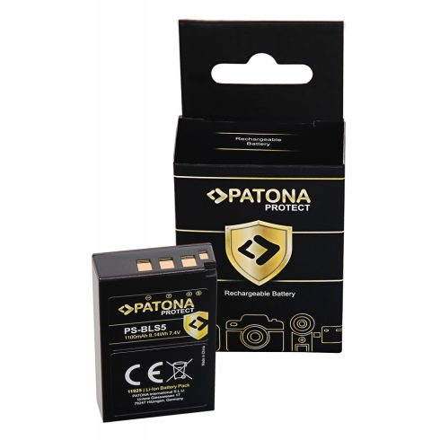 Olympus PS-BLS5 Patona PROTECT fényképezőgép akkumulátor (11925)