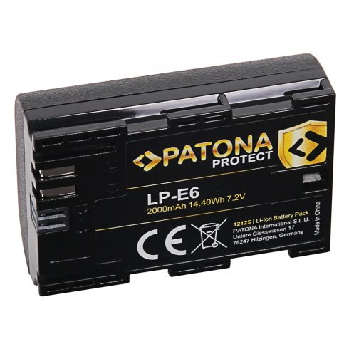 Canon LP-E6 Patona PROTECT fényképezőgép akkumulátor (12125)