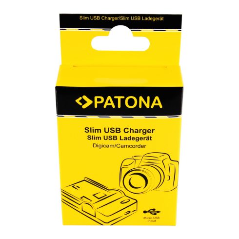 Nikon EN-EL3e Patona Slim mikro USB fényképezőgép akkumulátor töltő (151533)