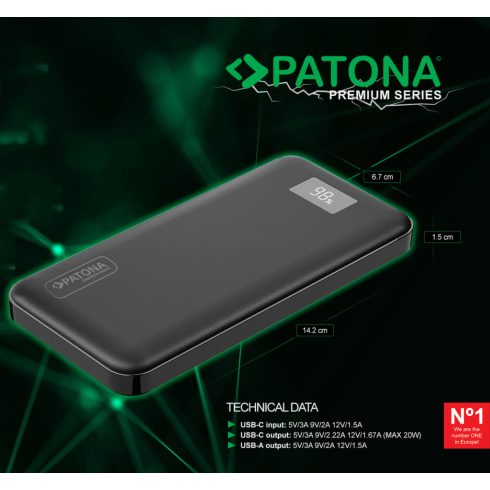 PATONA Premium Powerbank Stark 3.0 PD20W 10.000mAh (9998)