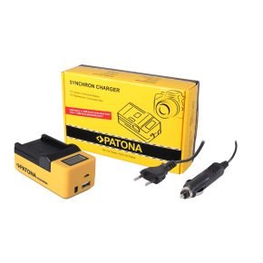   Canon LP-E12 Patona szinkron lcd kijelzős akkumulátortöltő (4652)