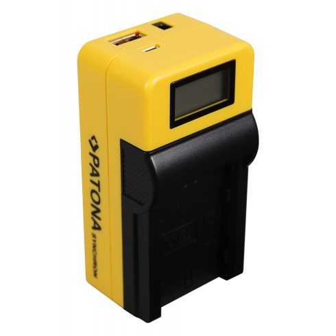 Fuji NP-W235 Patona szinkron lcd kijelzős akkumulátortöltő (4695)