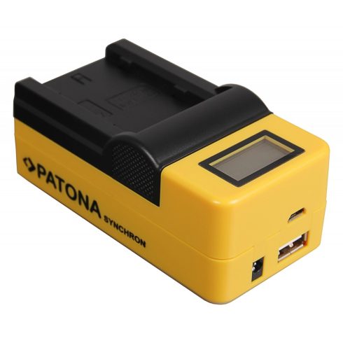 Fuji NP-W235 Patona szinkron lcd kijelzős akkumulátortöltő (4695)