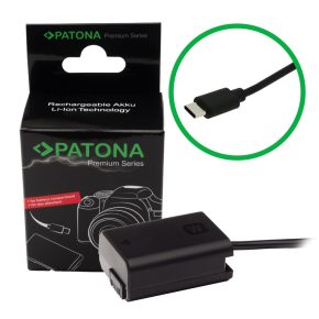   Sony NP-FW50 dummy akkumulátor adapter USB-C bemenettel VP-FW50 (9413)