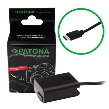   Sony NP-FW50 dummy akkumulátor adapter USB-C bemenettel VP-FW50 (9413)
