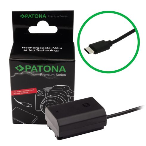 Sony NP-FZ100 dummy akkumulátor adapter USB-C bemenettel VP-FZ100 (9414)