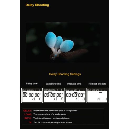 Viltrox JY-710 C1 vezeték nélküli / vezetékes kioldó, távvezérlő Canon, Olympus, Fujifilm, stb. fényképezőgépekhez