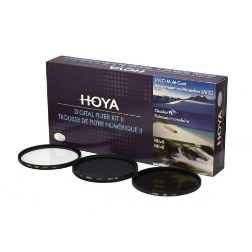 HOYA digital filter kit II 37 mm-es szűrőkészlet, UV, ND, CPL