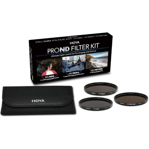 HOYA PRO ND filter kit II 55 mm-es ND szűrőkészlet  (ND8/64/1000)